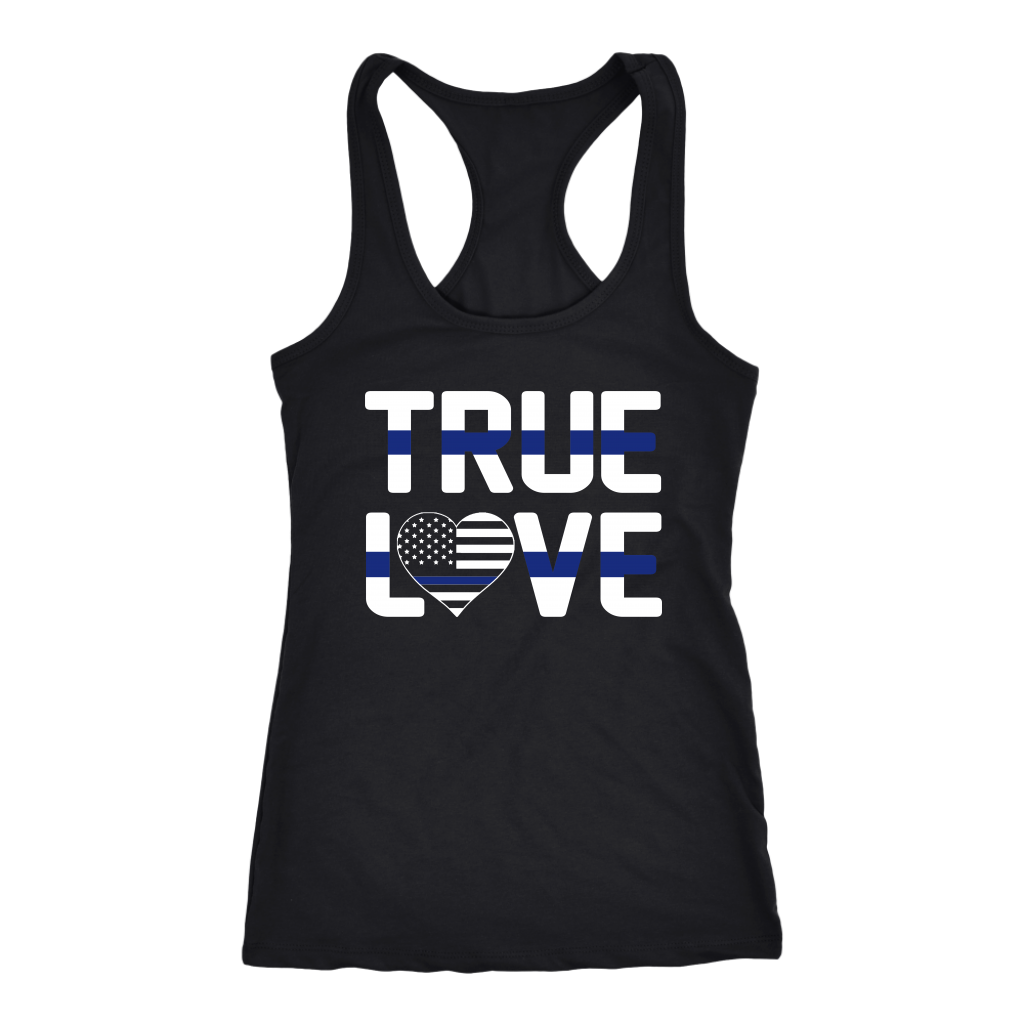 Women's Thin Blue Line Police True Love Tank Tops