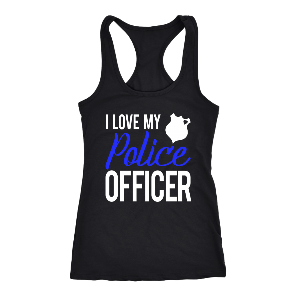 Women's I Love My Police Officer Tank Top