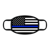 American Flag Thin Blue Line Face Mask with BONUS 2 x PM 2.5 Filters
