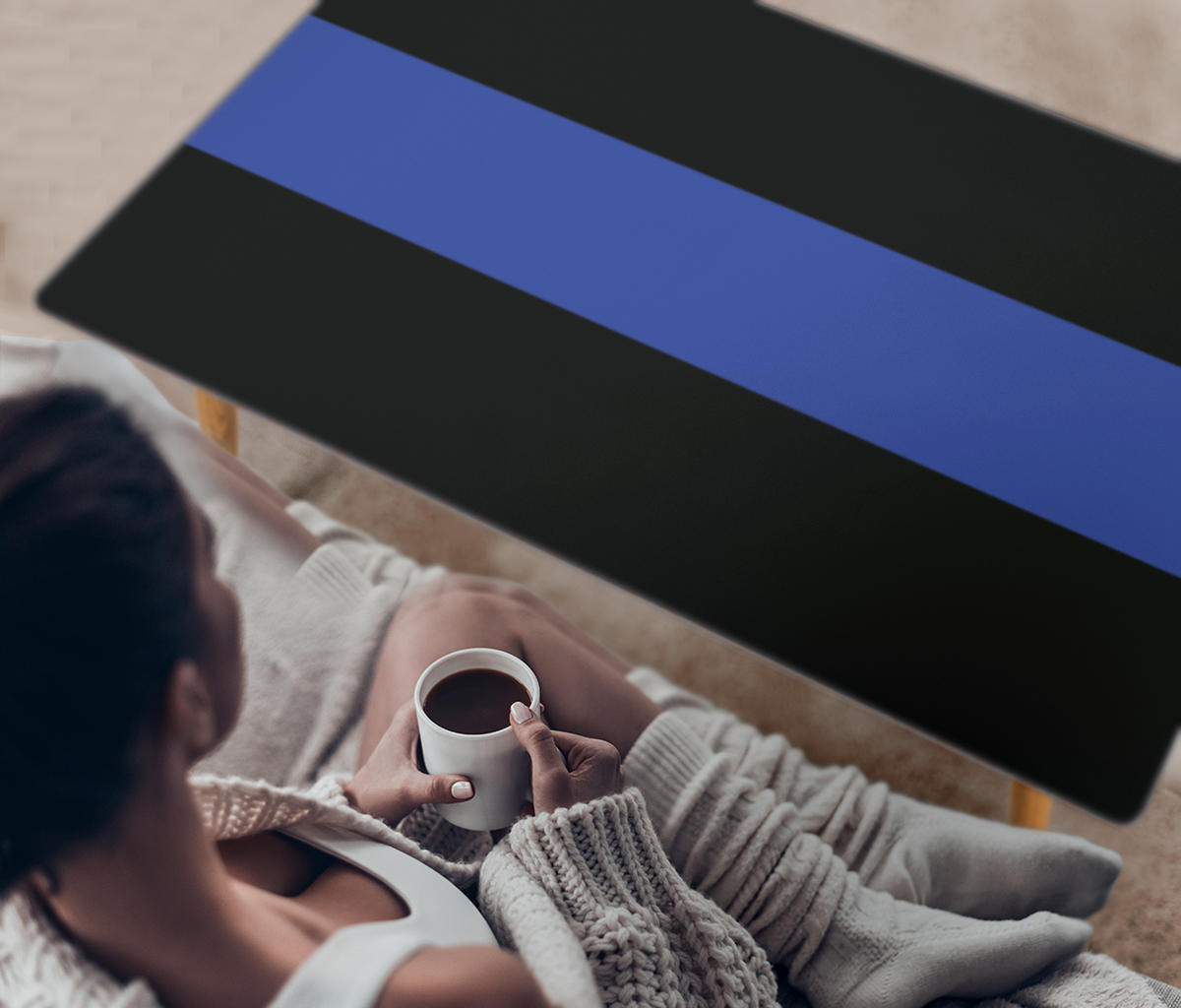 Thin Blue Line Coffee Table