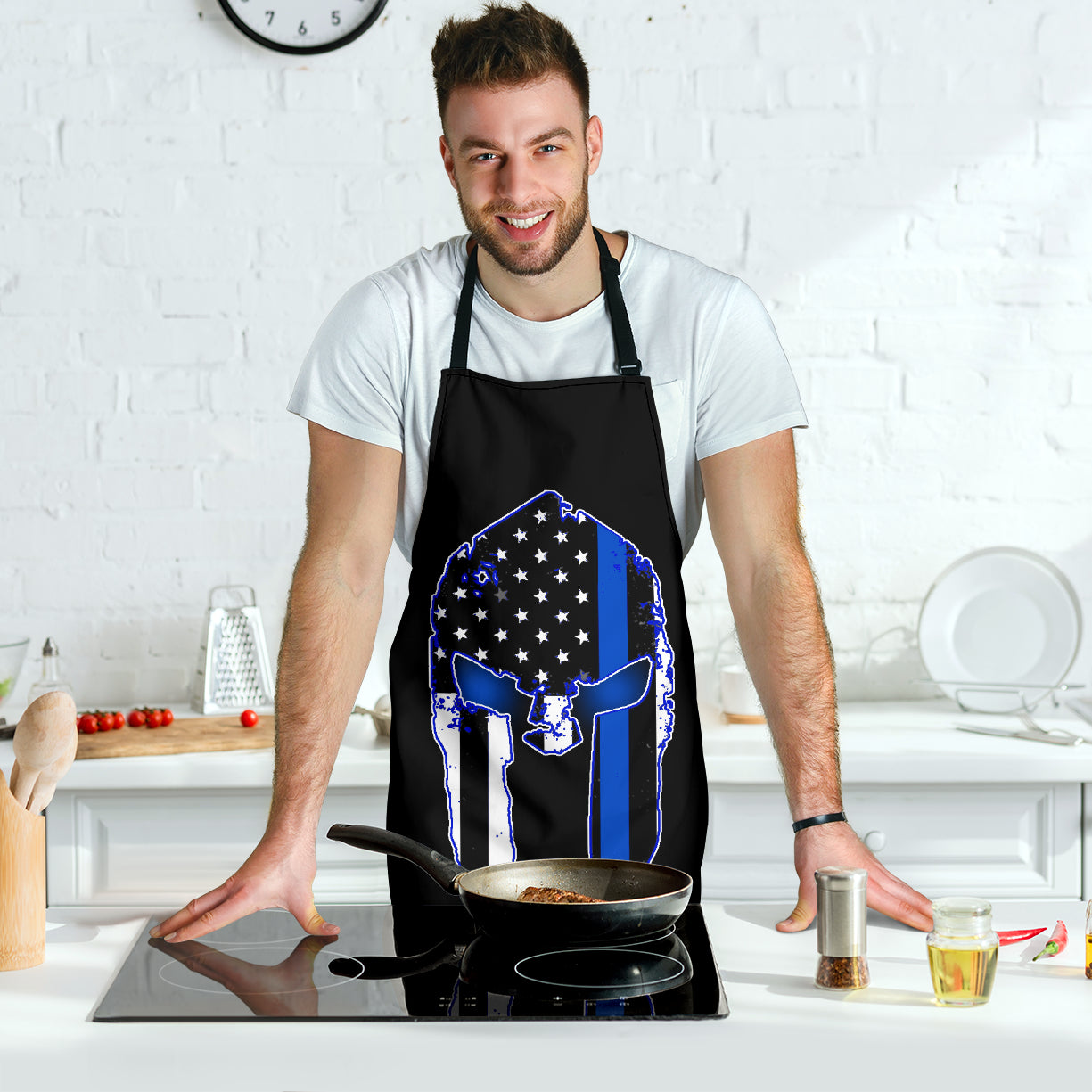 Thin Blue Line Spartan Apron