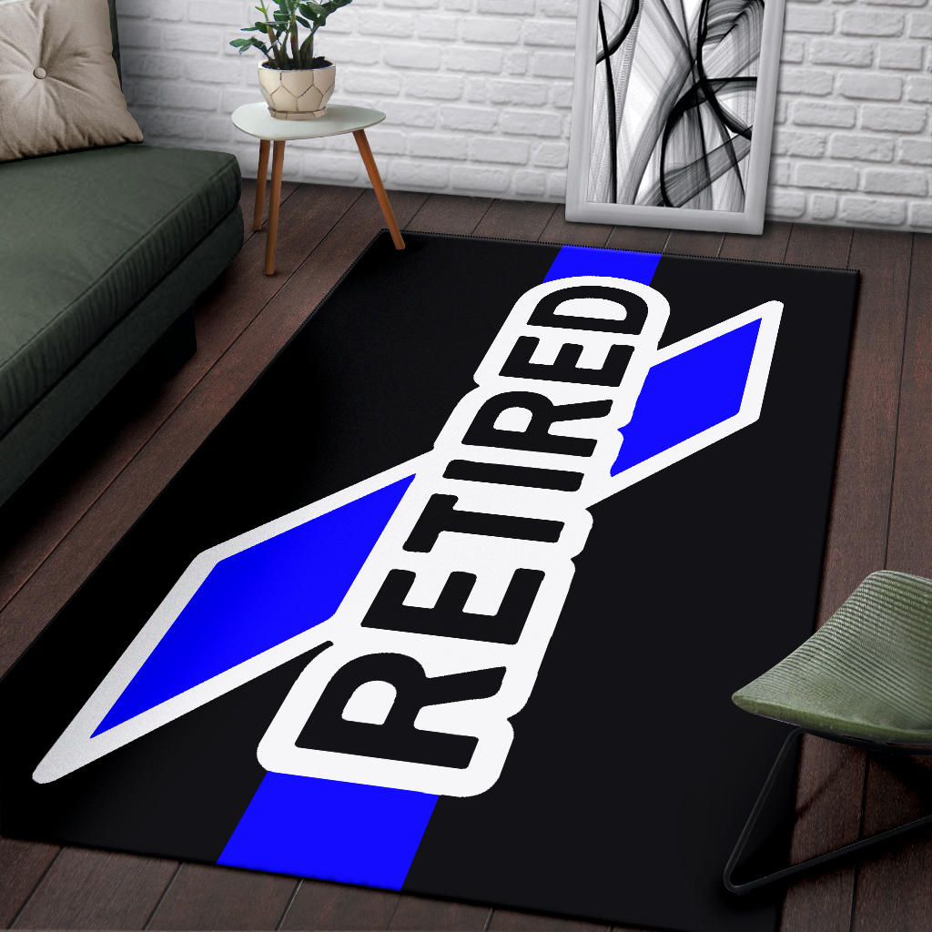Retired Thin Blue Line Area Rug