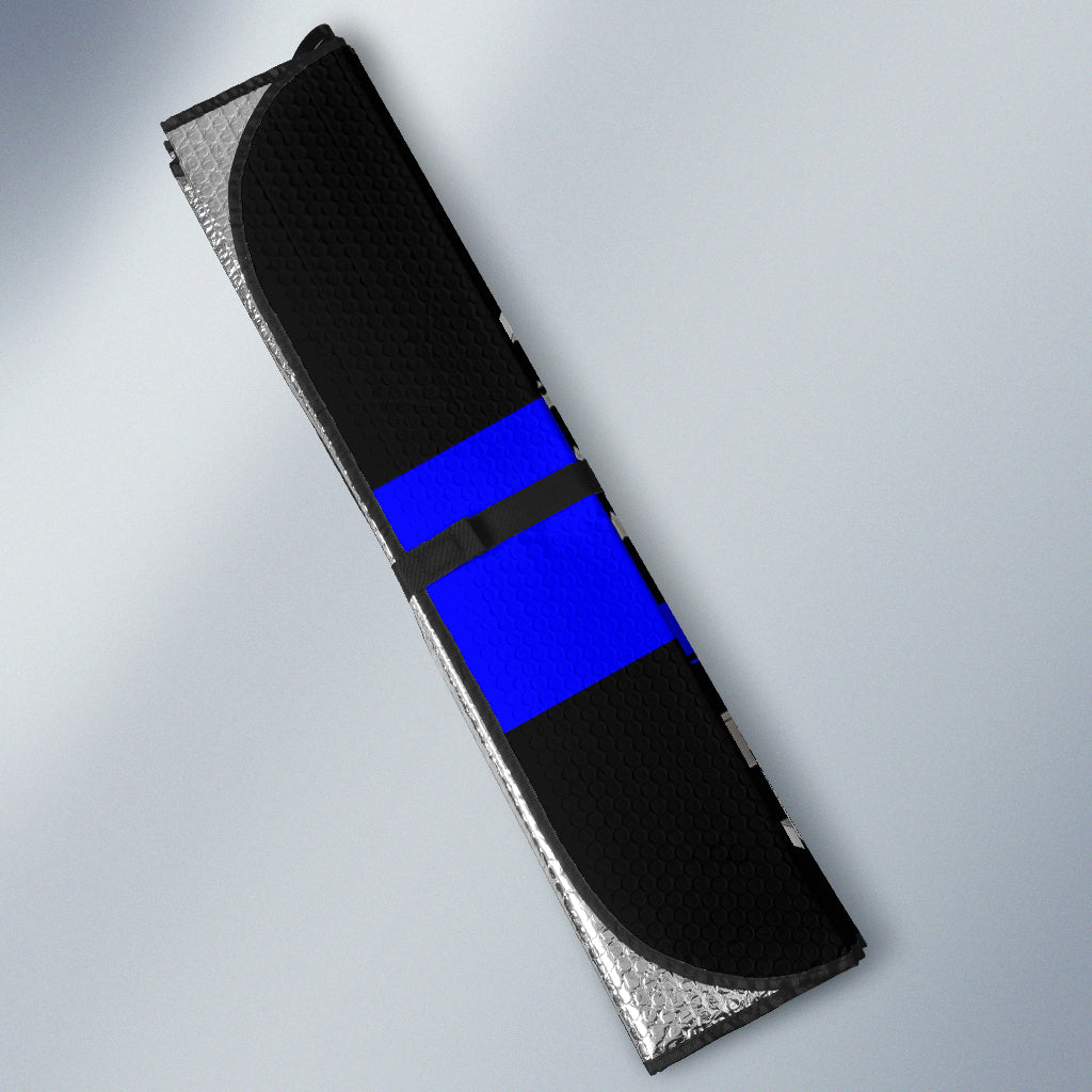 Love Thin Blue Line Flag Vehicle Car Shade