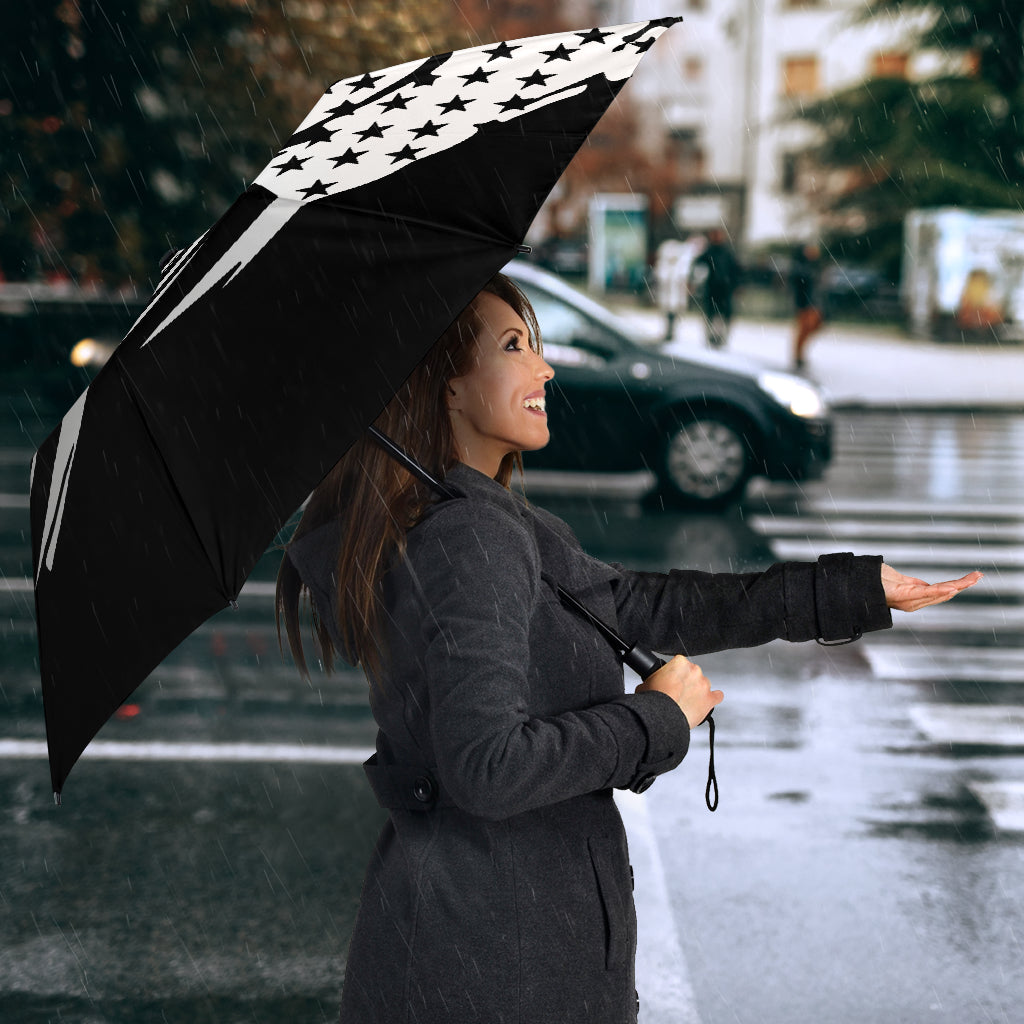 Tattered Thin Blue Line Flag Umbrella