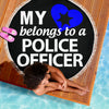 My Heart Belongs to a Police Officer Beach Blanket