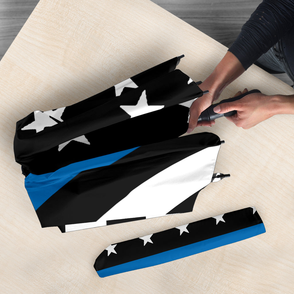 Thin Blue Line American Flag Umbrella