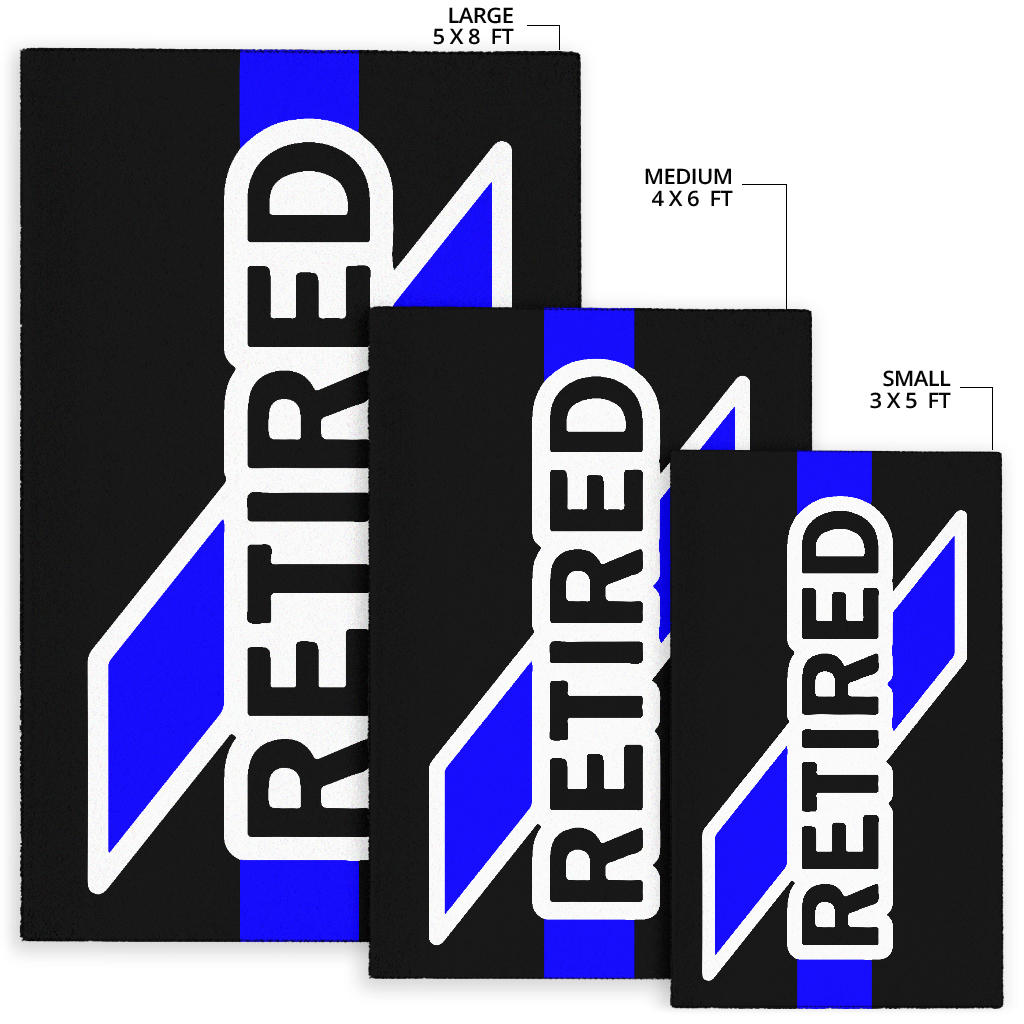 Retired Thin Blue Line Area Rug