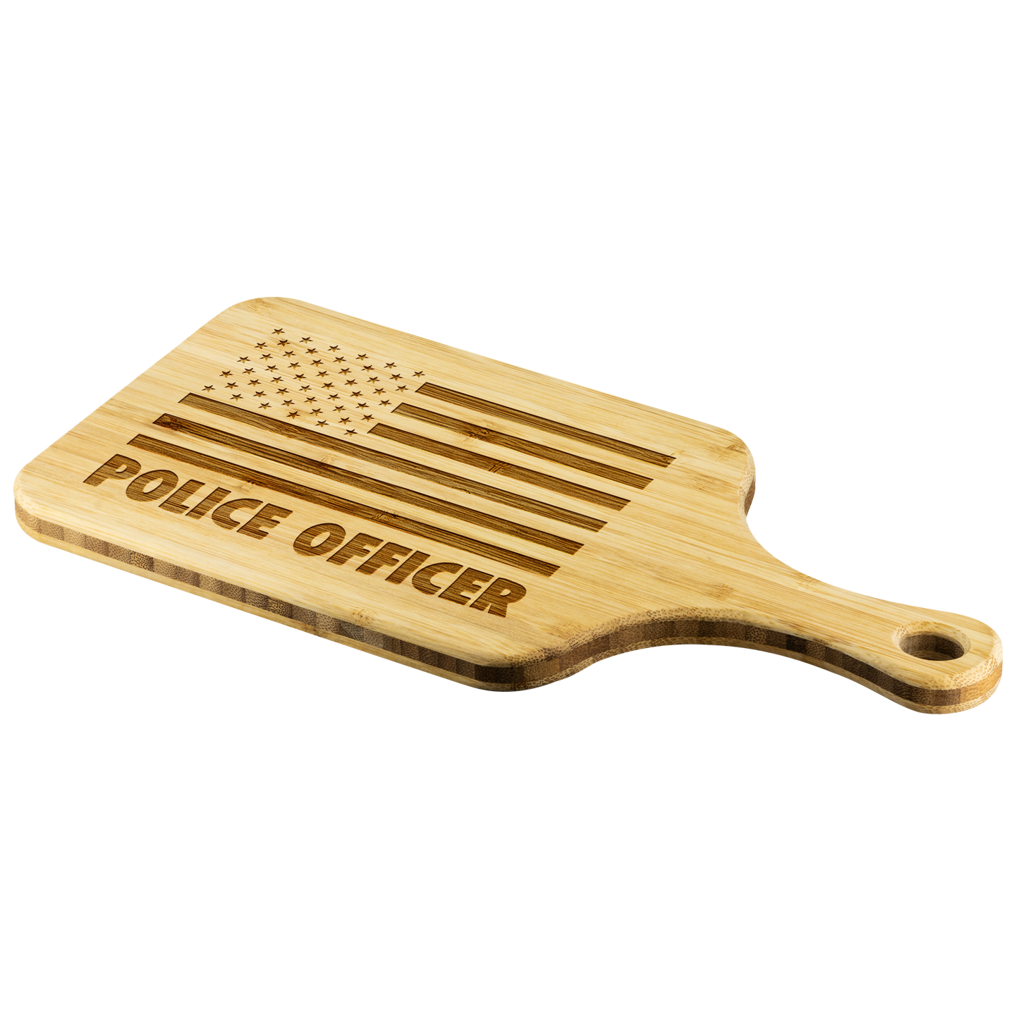 Police Officer Chopping Board With Handle
