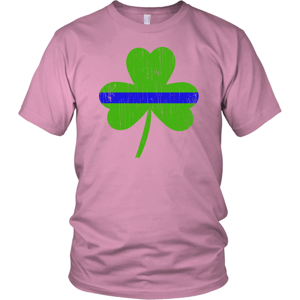 Thin Blue Line Shamrock Shirts & Hoodies