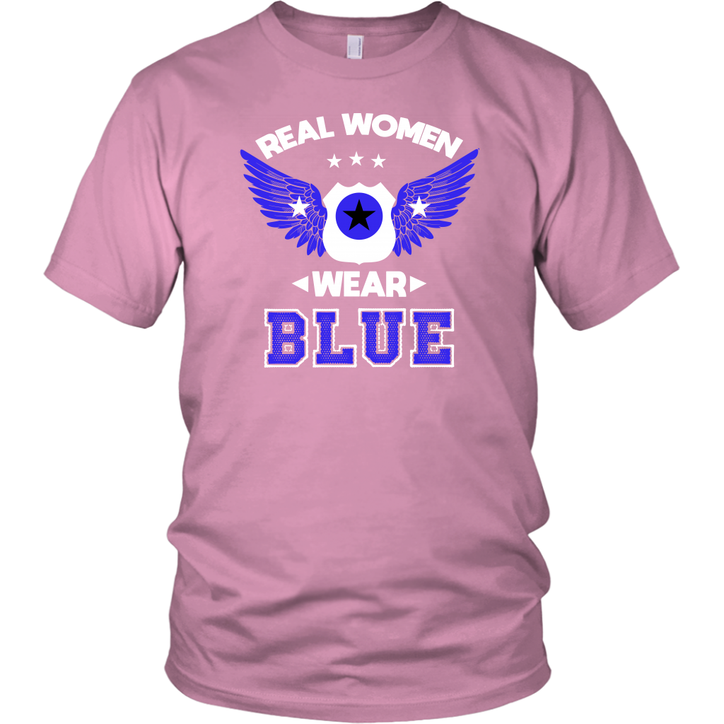 Real Women Wear Blue shirts and hoodies