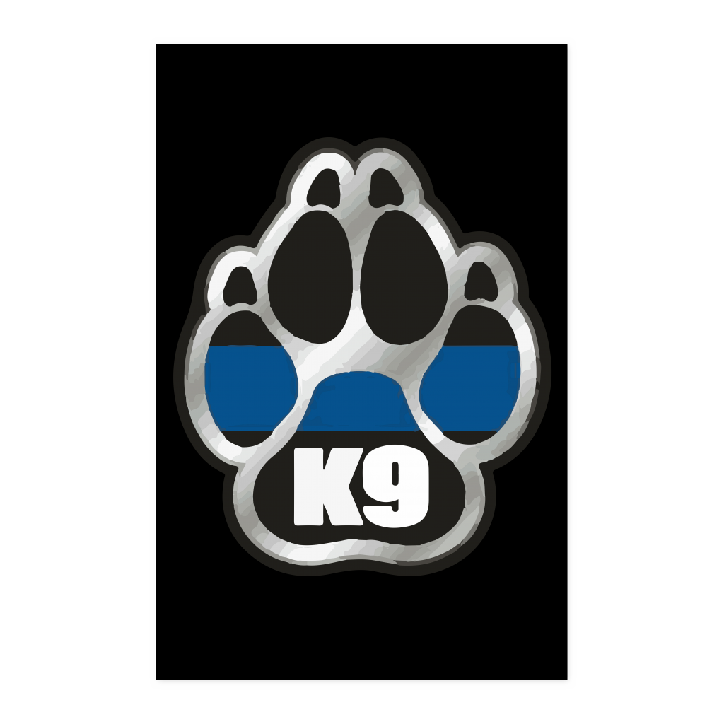 K9 Paw Poster