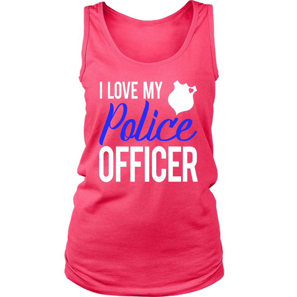 Women's I Love My Police Officer Tank Top