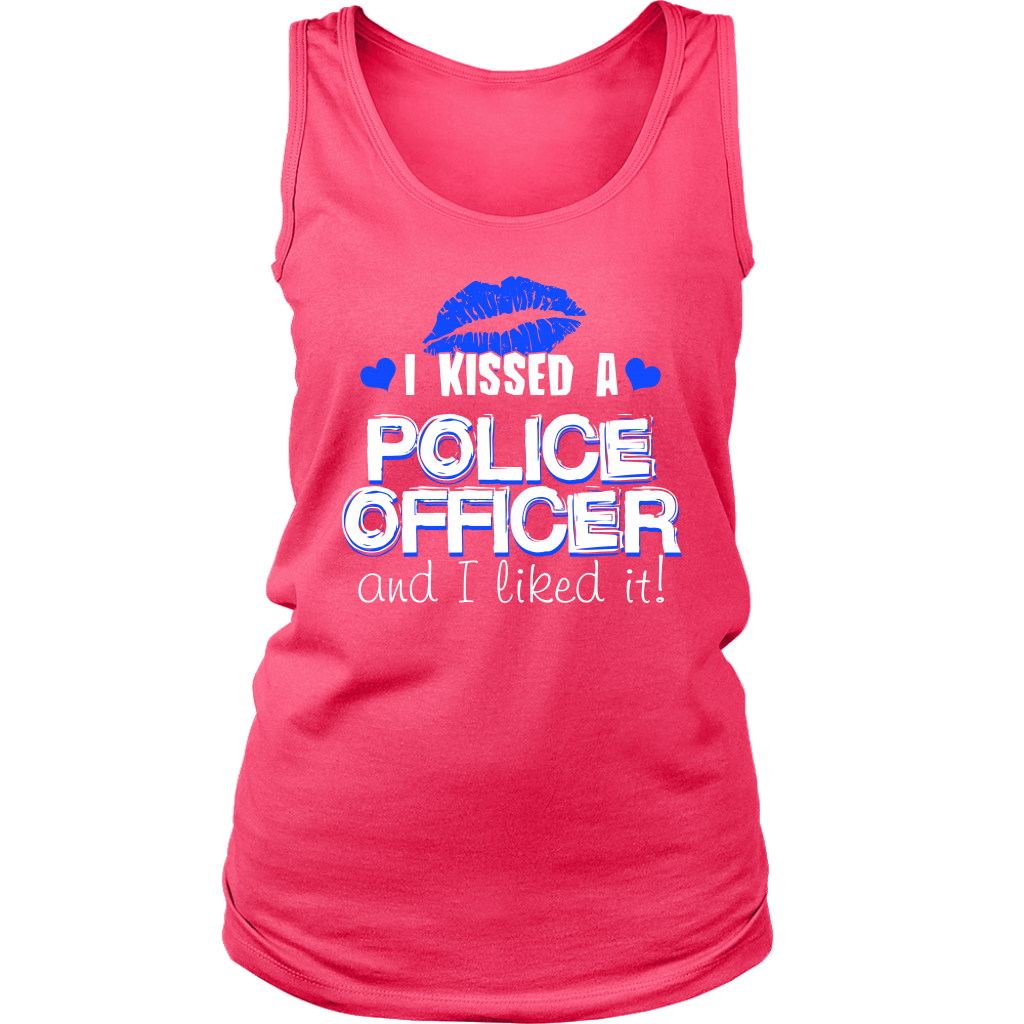Women's I Kissed A Police Officer Tank Tops