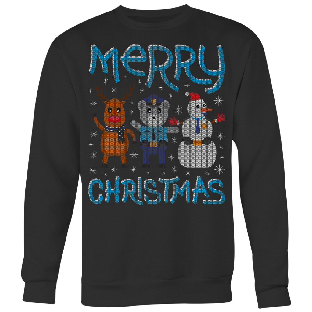 Deer Police Bear Snowman Ugly Christmas Shirts & Sweaters