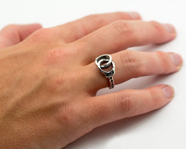 Handcuff rings online for couples