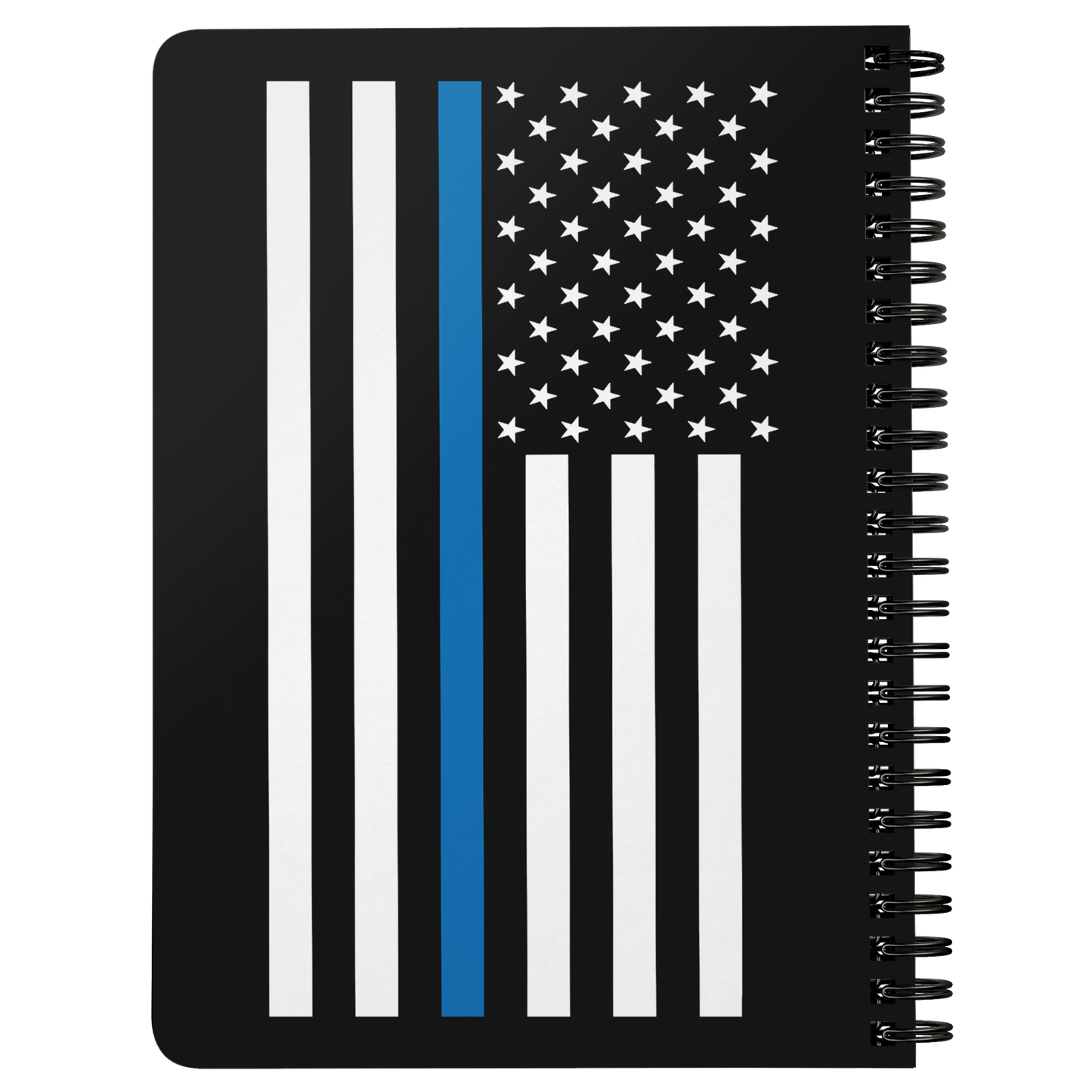 Thin Blue Line American Flag Spiralbound Notebook Journal