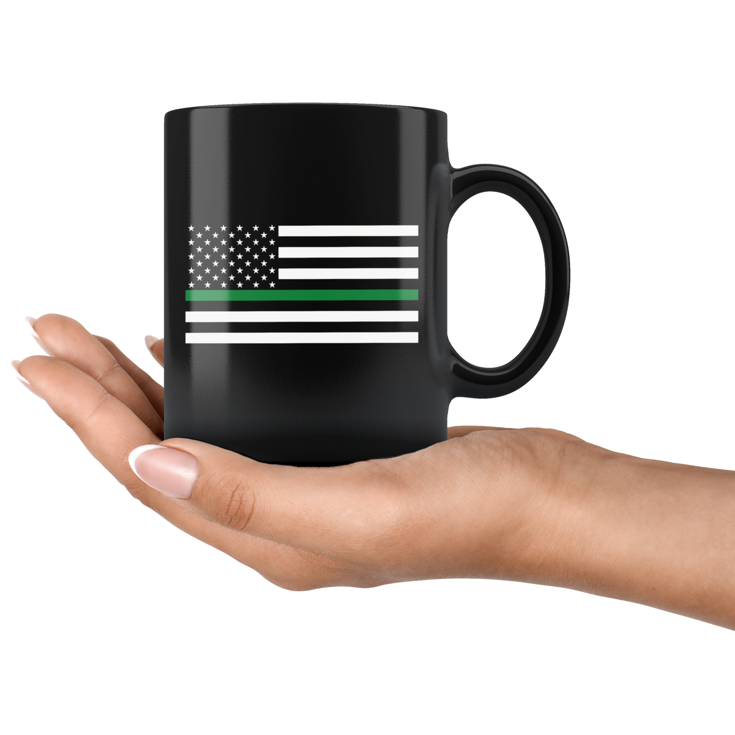 Thin Green Line American Flag Mug