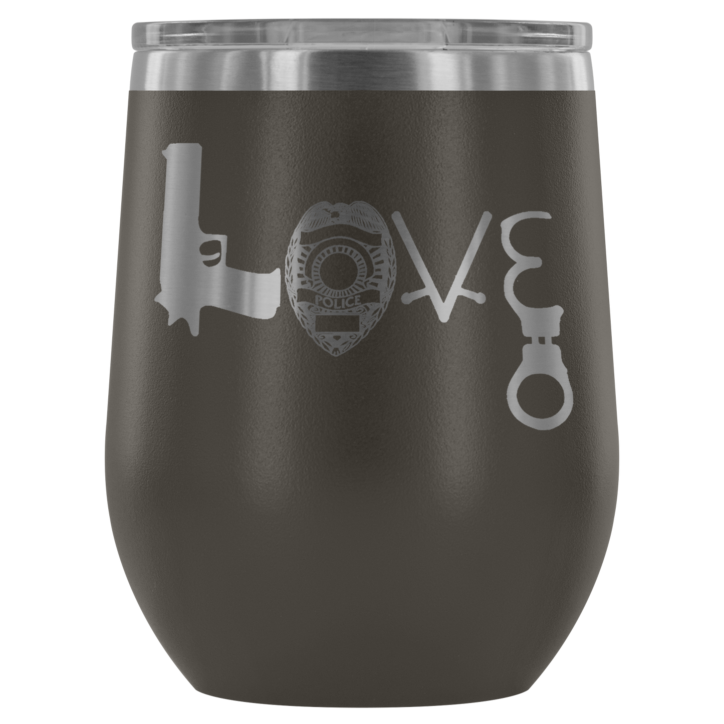 Police Love Wine Tumbler