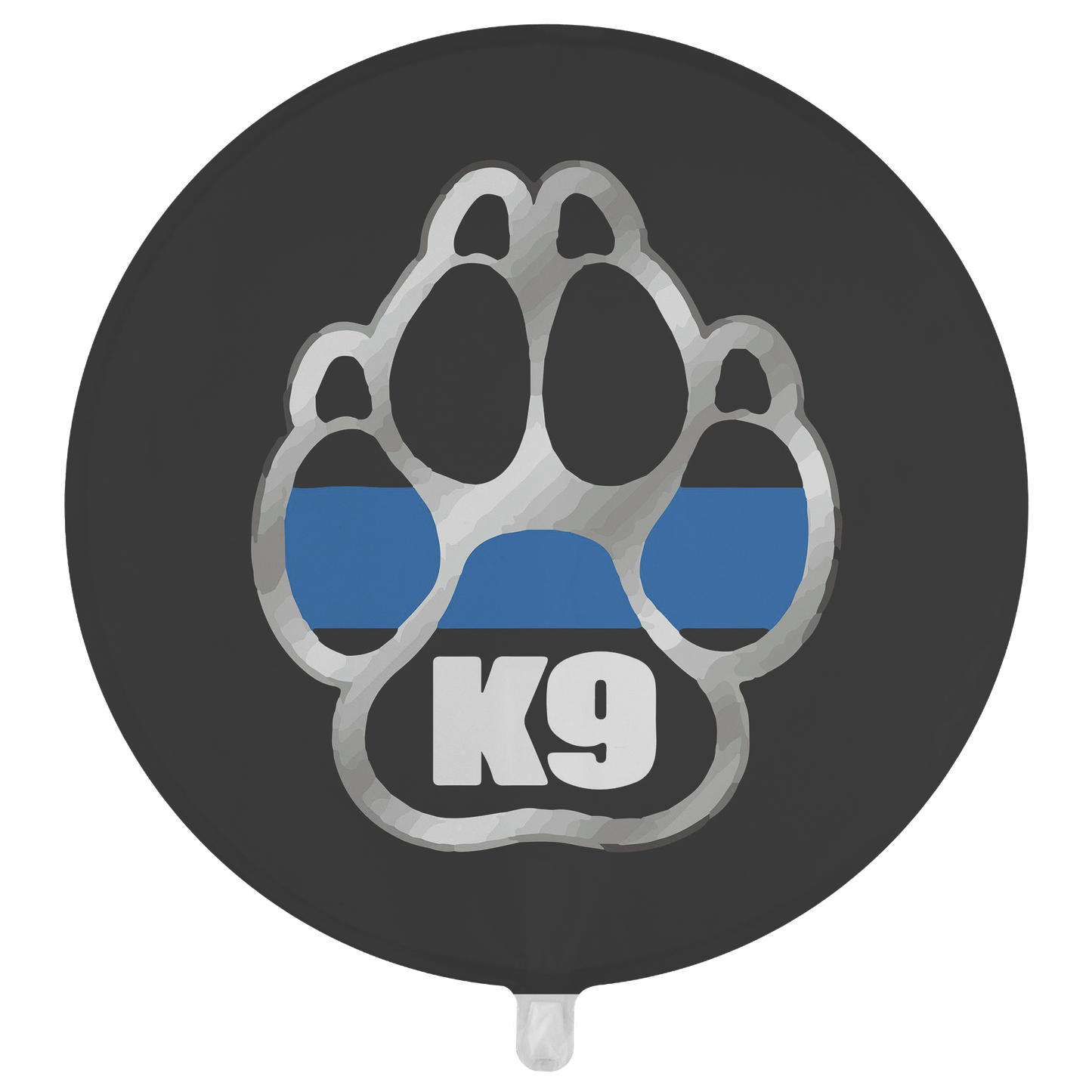 K-9 Paw Thin Blue Line Flag Balloon