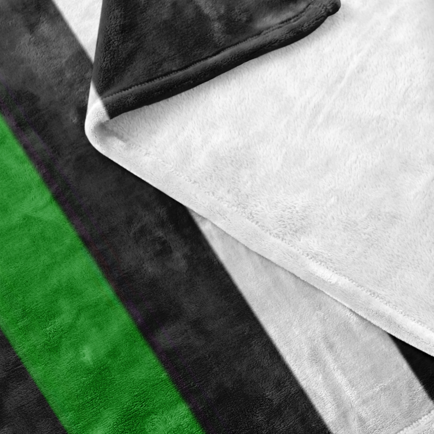 Thin Green Line American Flag Blanket