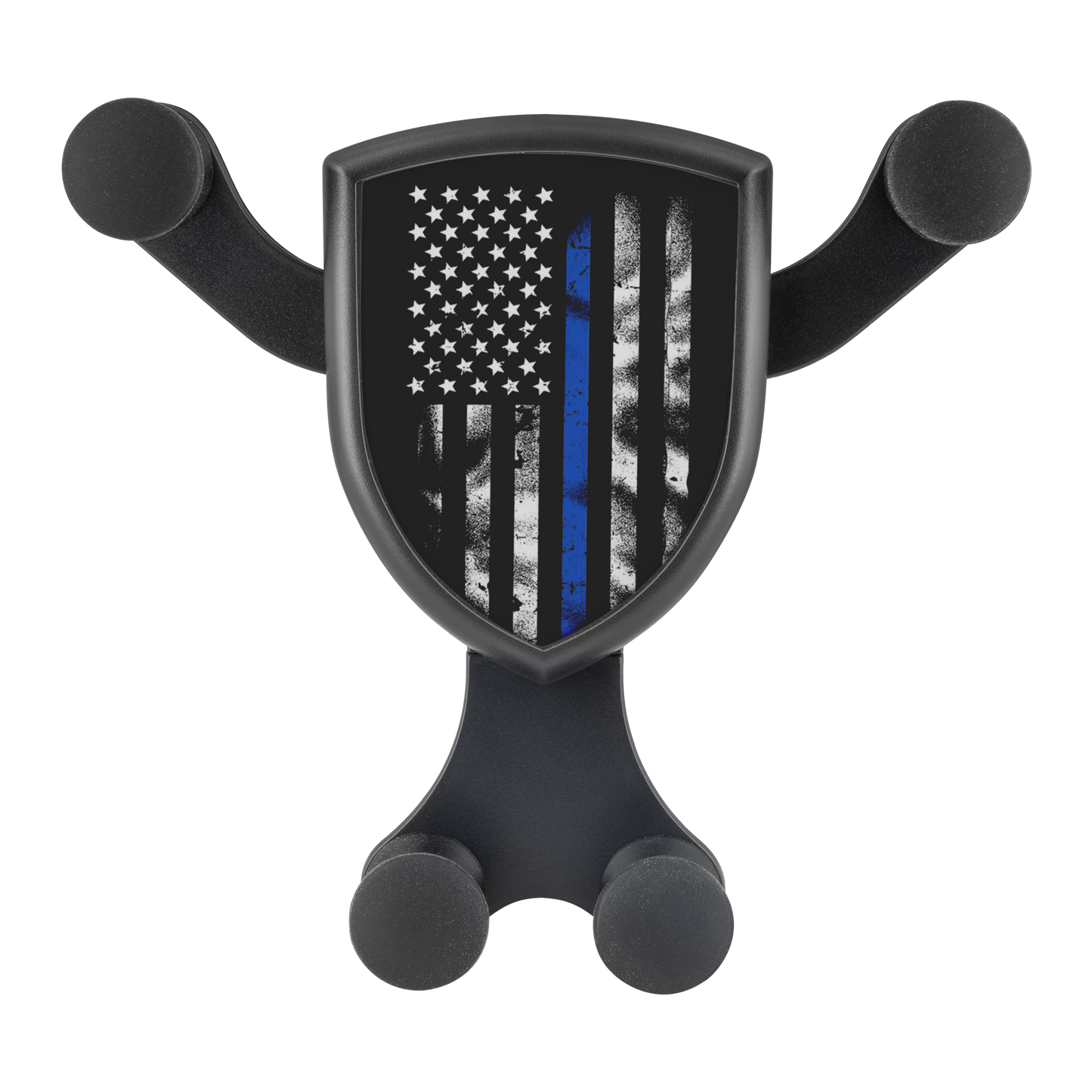 Thin Blue Line American Flag Gravitis - Wireless Car Charger