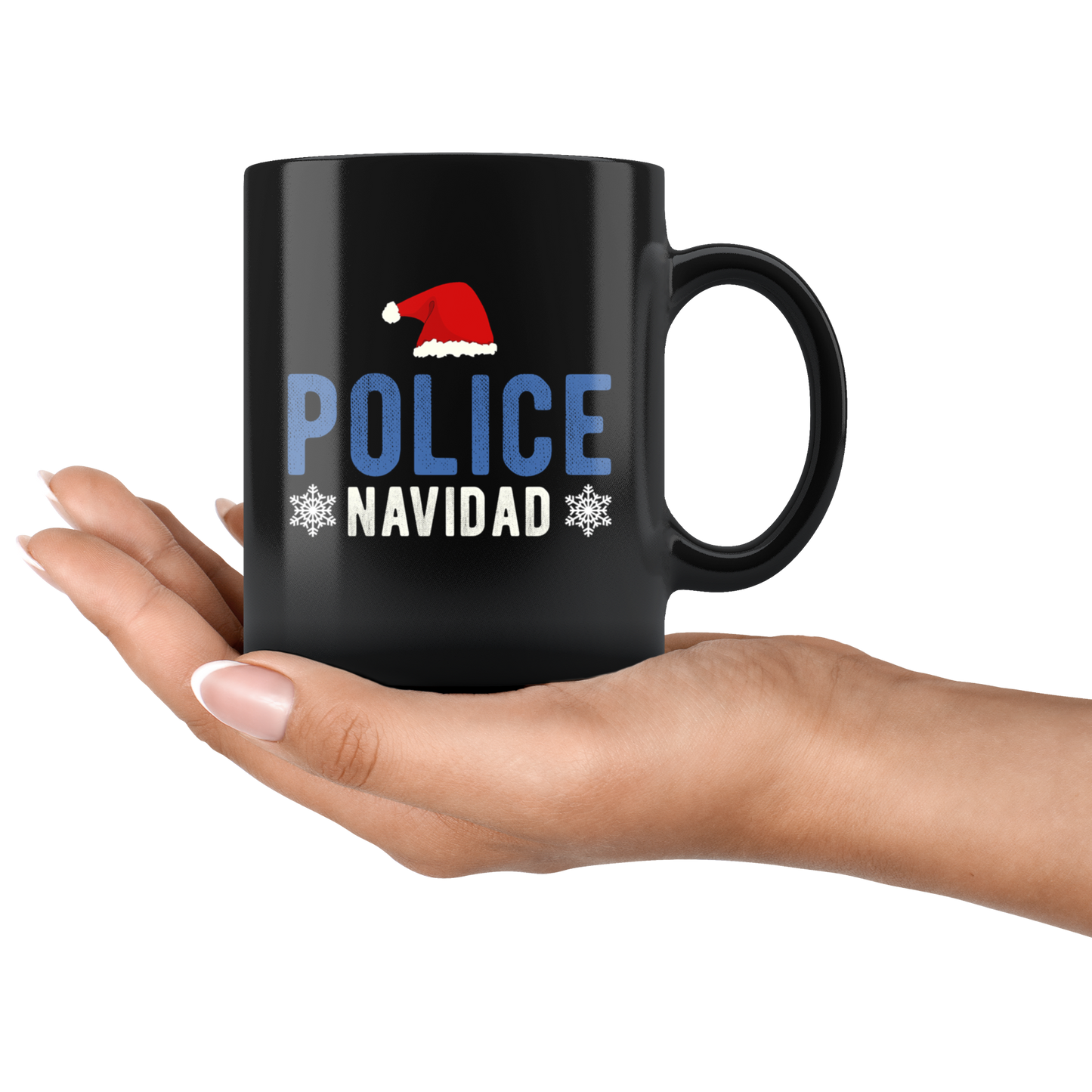 Police Navidad Christmas Mug