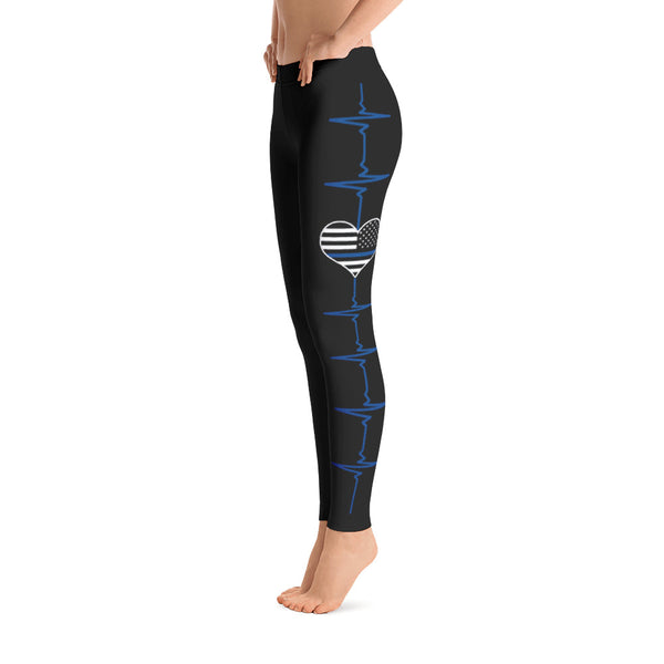 Police and Thin Blue Line Leggings for Law Enforcement Supporters - Thin  Blue Line Shop