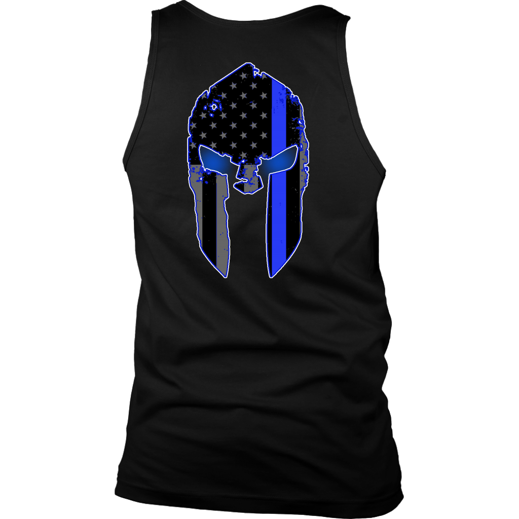 Men's Thin Blue Line Spartan Tank Tops