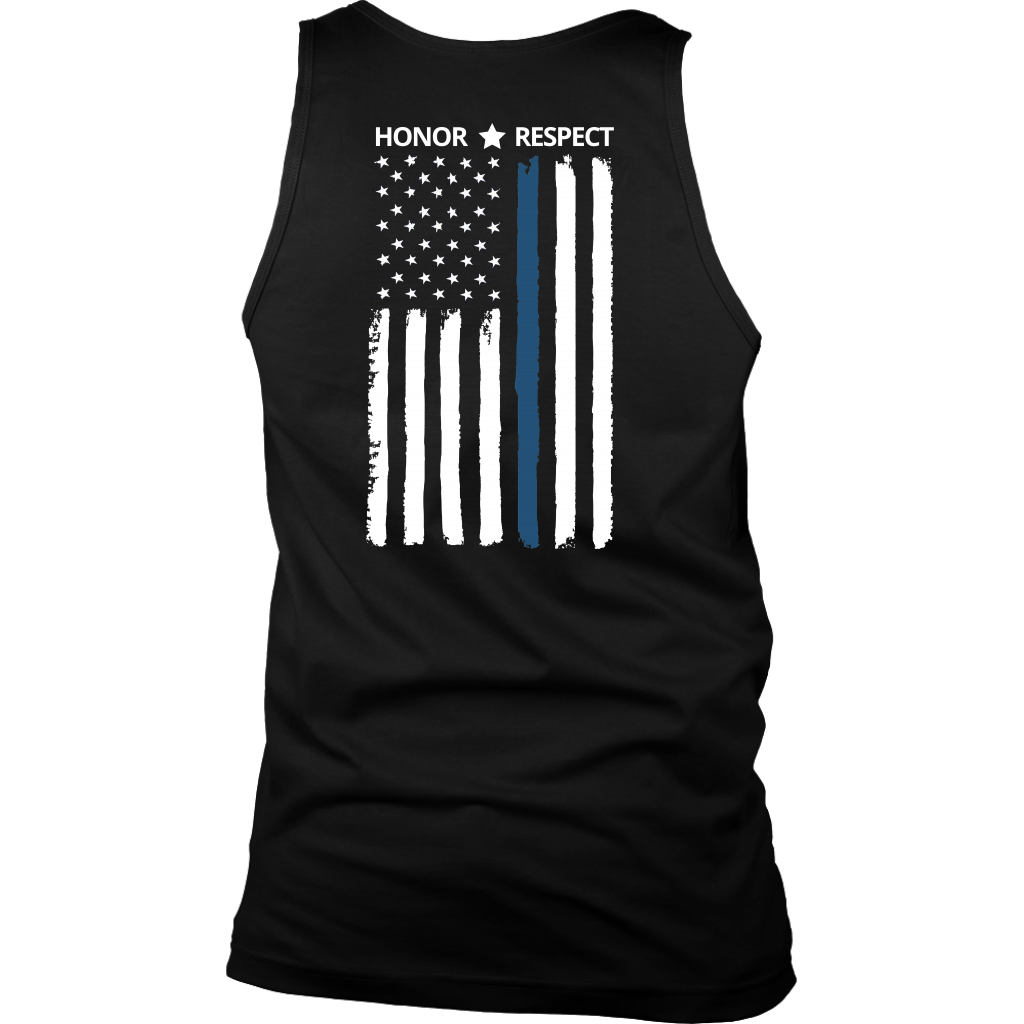 Men's Thin Blue Line Honor Respect Tank Tops