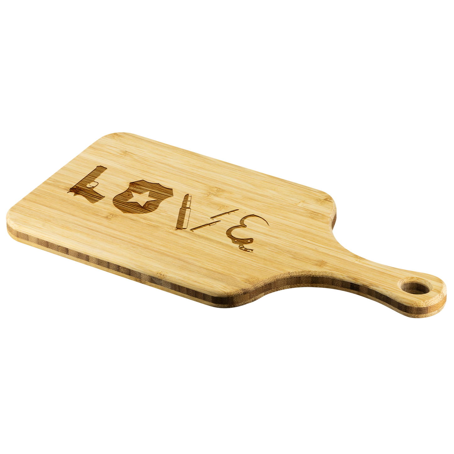 Police Love Chopping Board With Handle