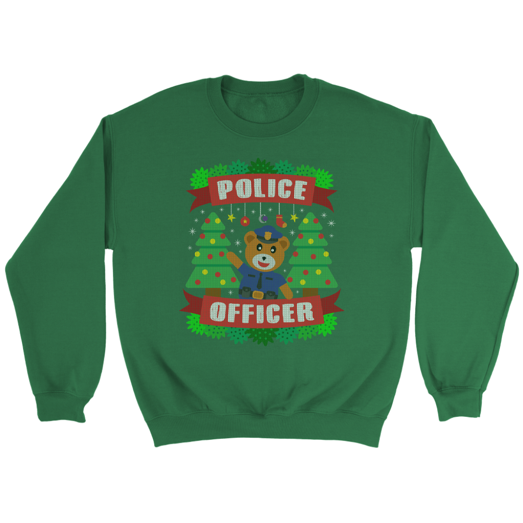 Police Officer Bear Ugly Christmas Shirts & Sweaters