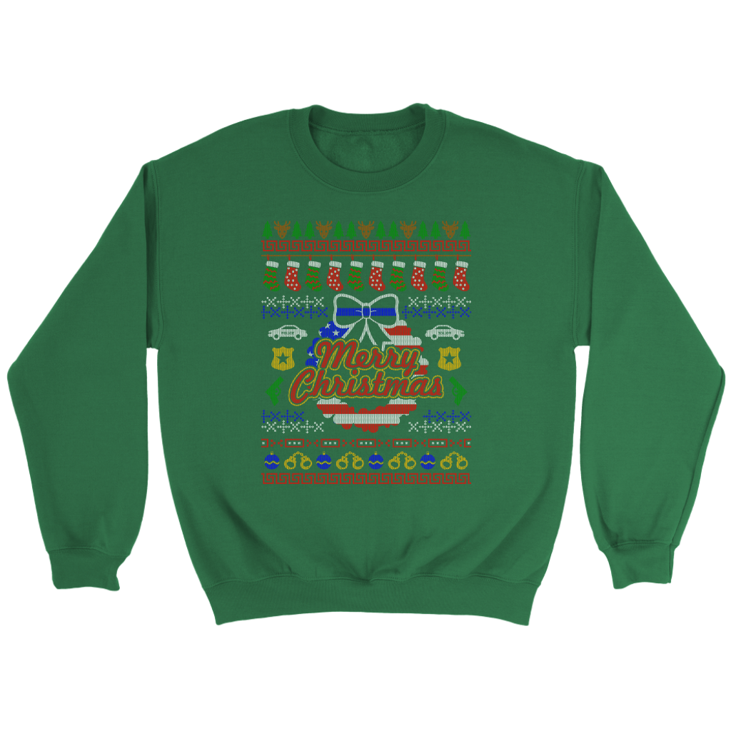 Joyful Police Ugly Christmas Shirts & Sweaters