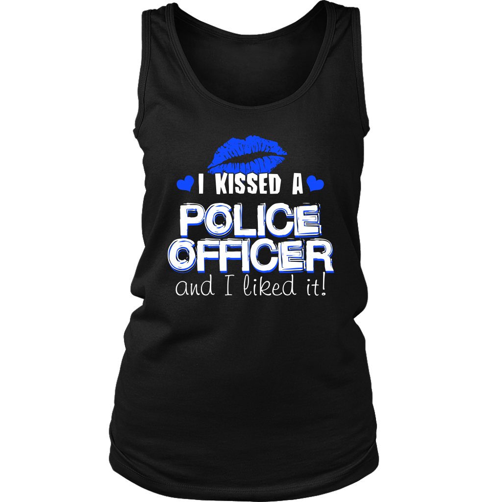 Women's I Kissed A Police Officer Tank Tops
