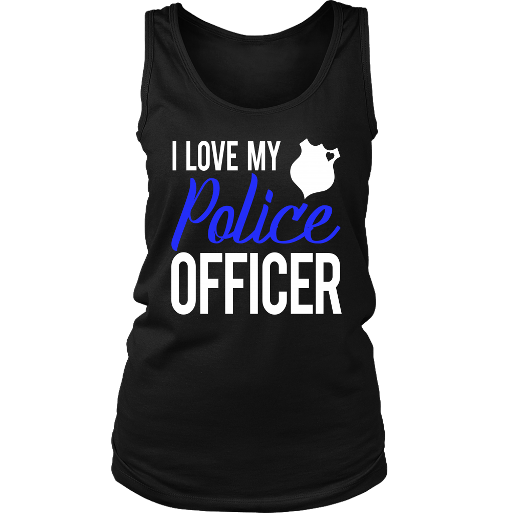 Women's I Love My Police Officer Tank Top