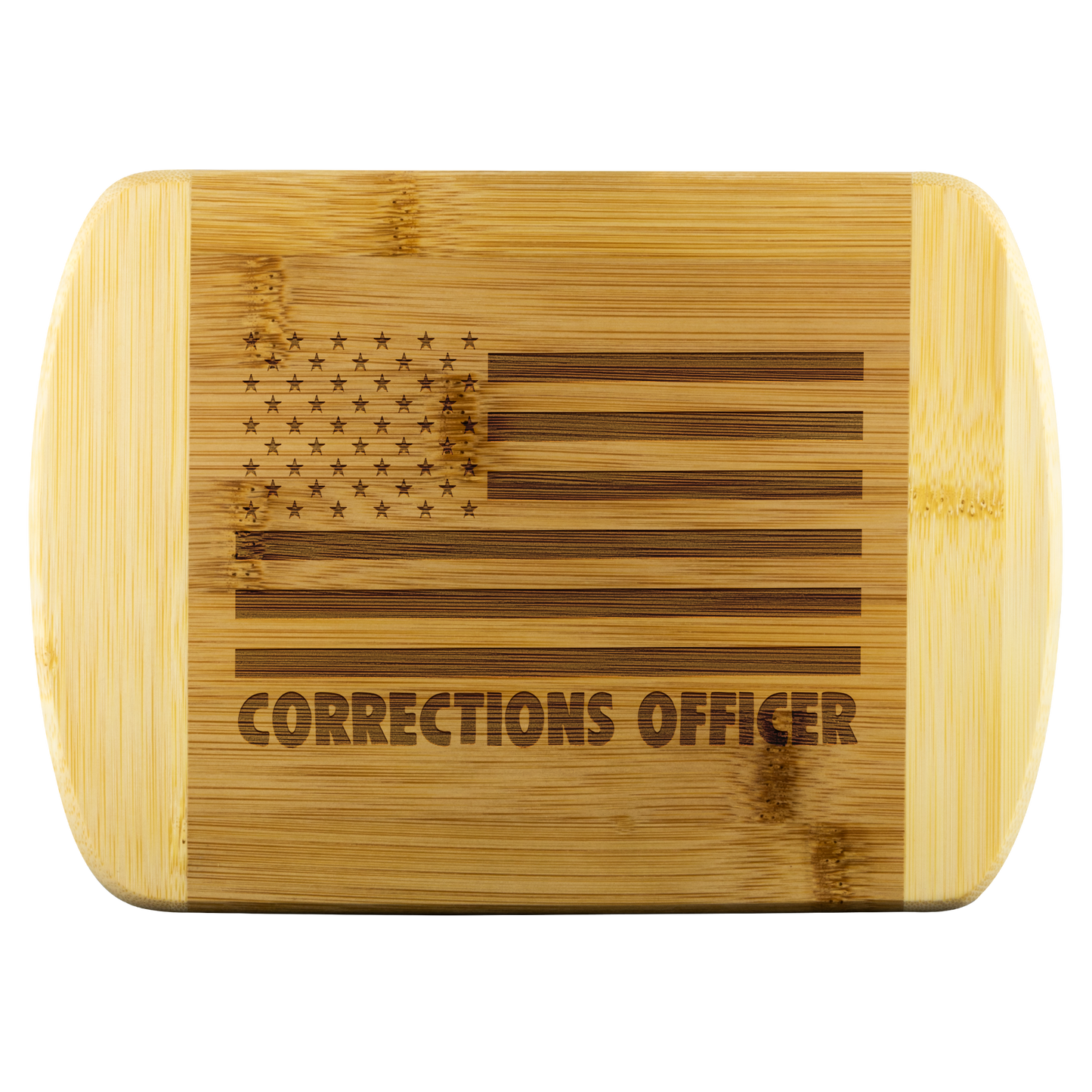 Corrections Officer Round Edge Chopping Board