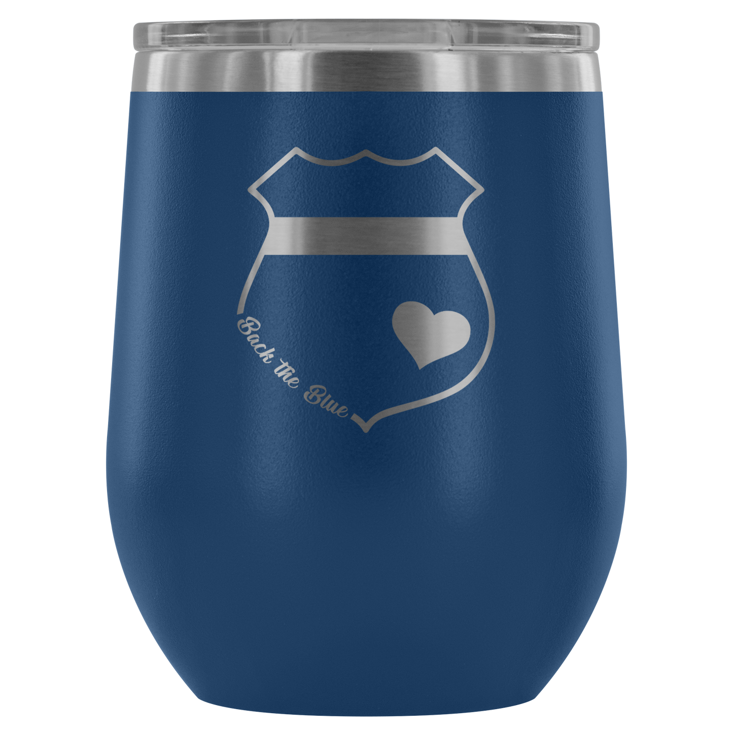Back the Blue Wine Tumbler
