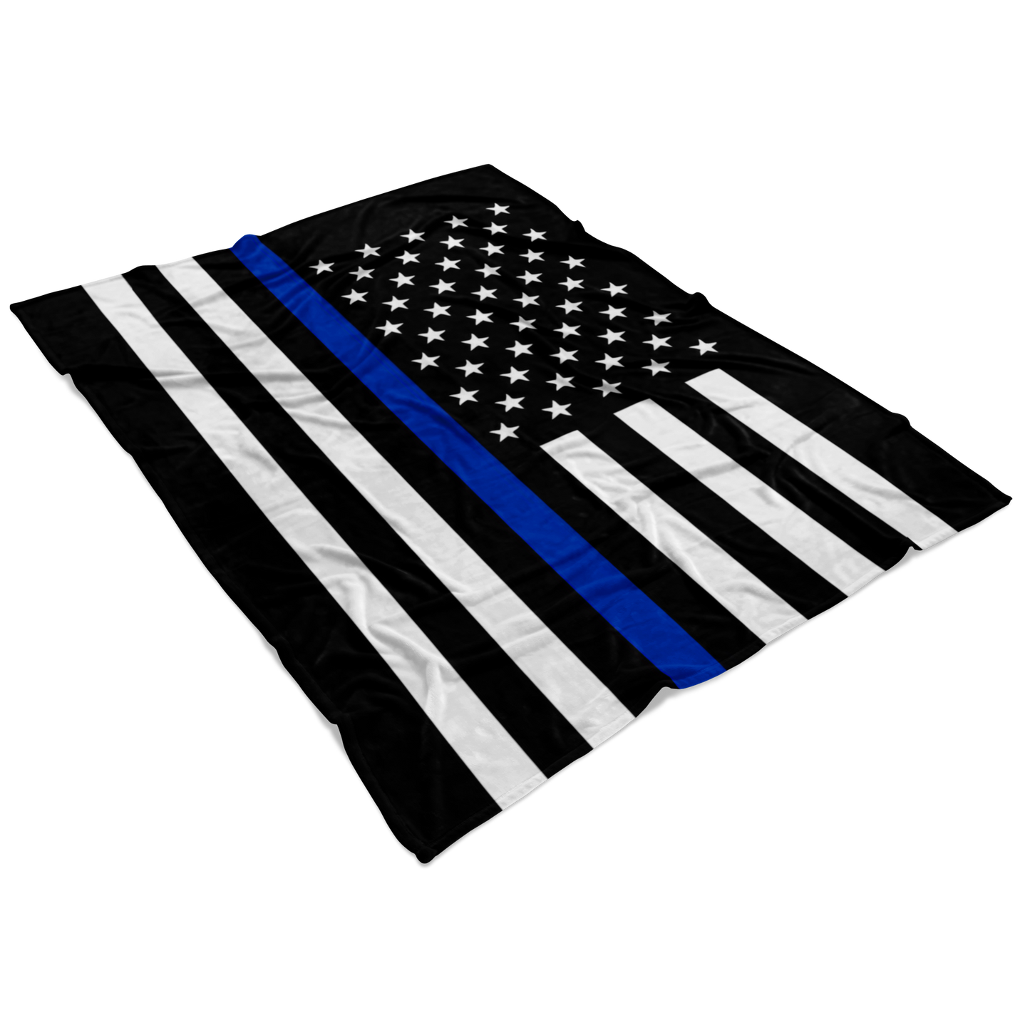 Thin Blue Line American Flag Blanket
