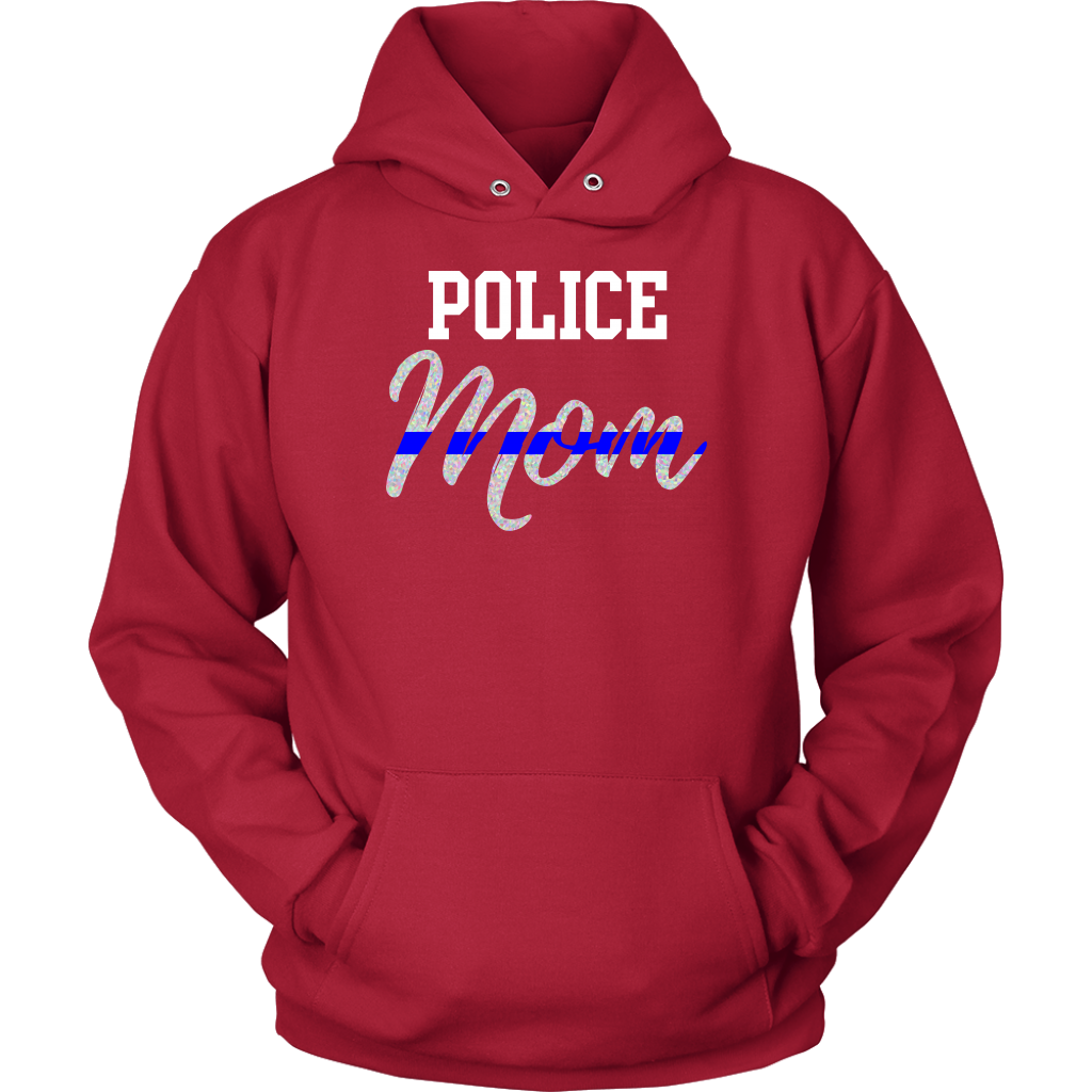 Thin Blue Line Police Mom Shirts and Hoodies