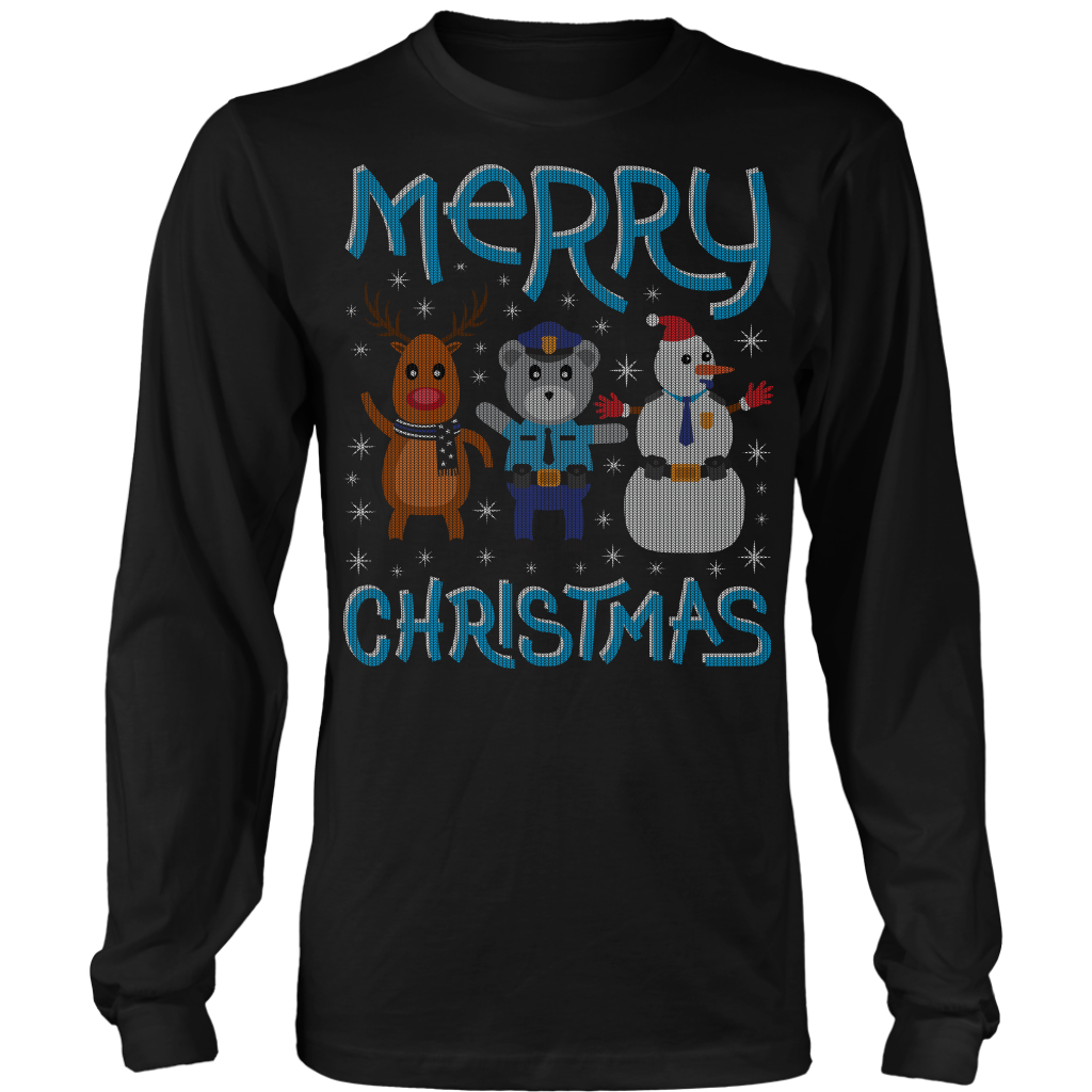 Deer Police Bear Snowman Ugly Christmas Shirts & Sweaters