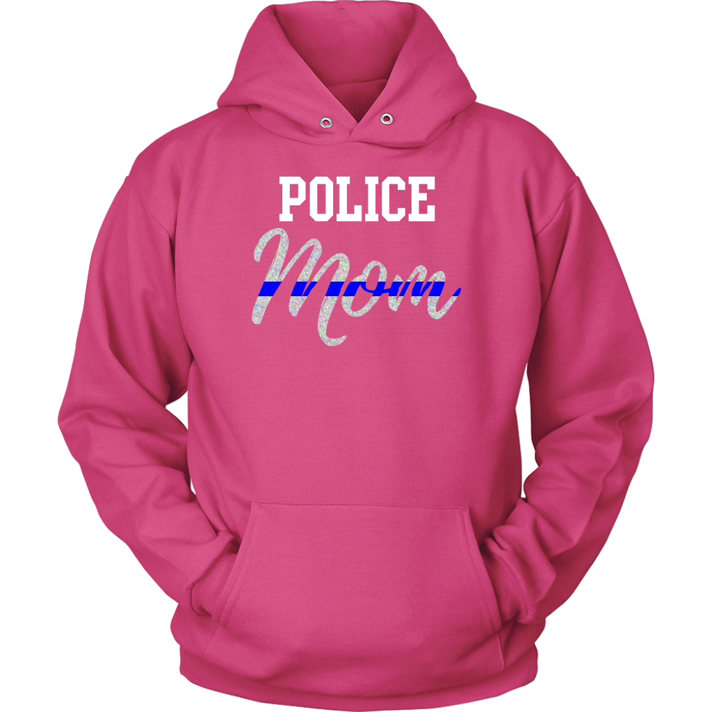 Thin Blue Line Police Mom Shirts and Hoodies