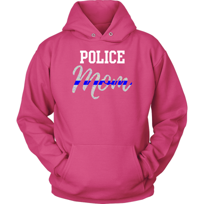 Thin Blue Line Police Mom Shirts and Hoodies