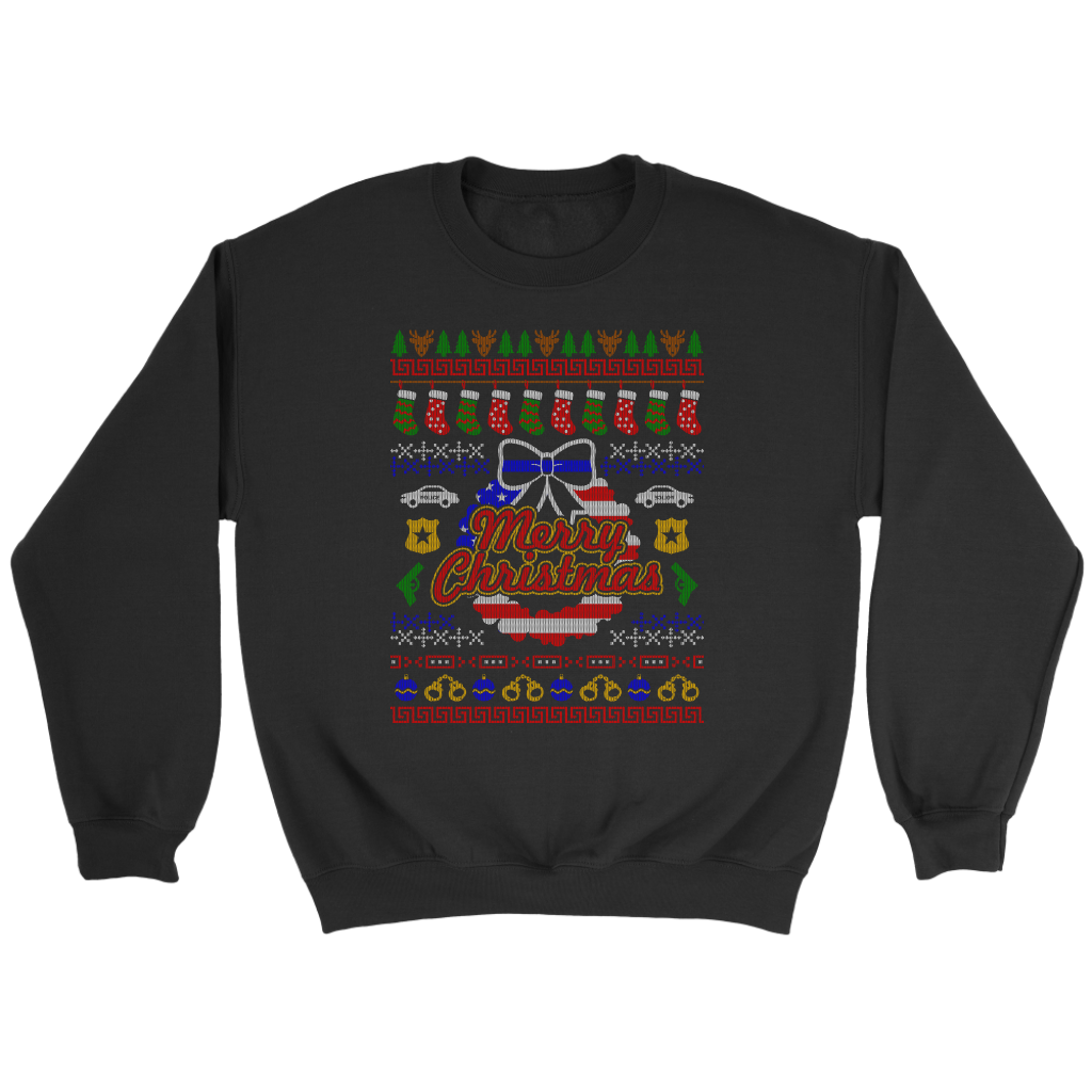 Joyful Police Ugly Christmas Shirts & Sweaters