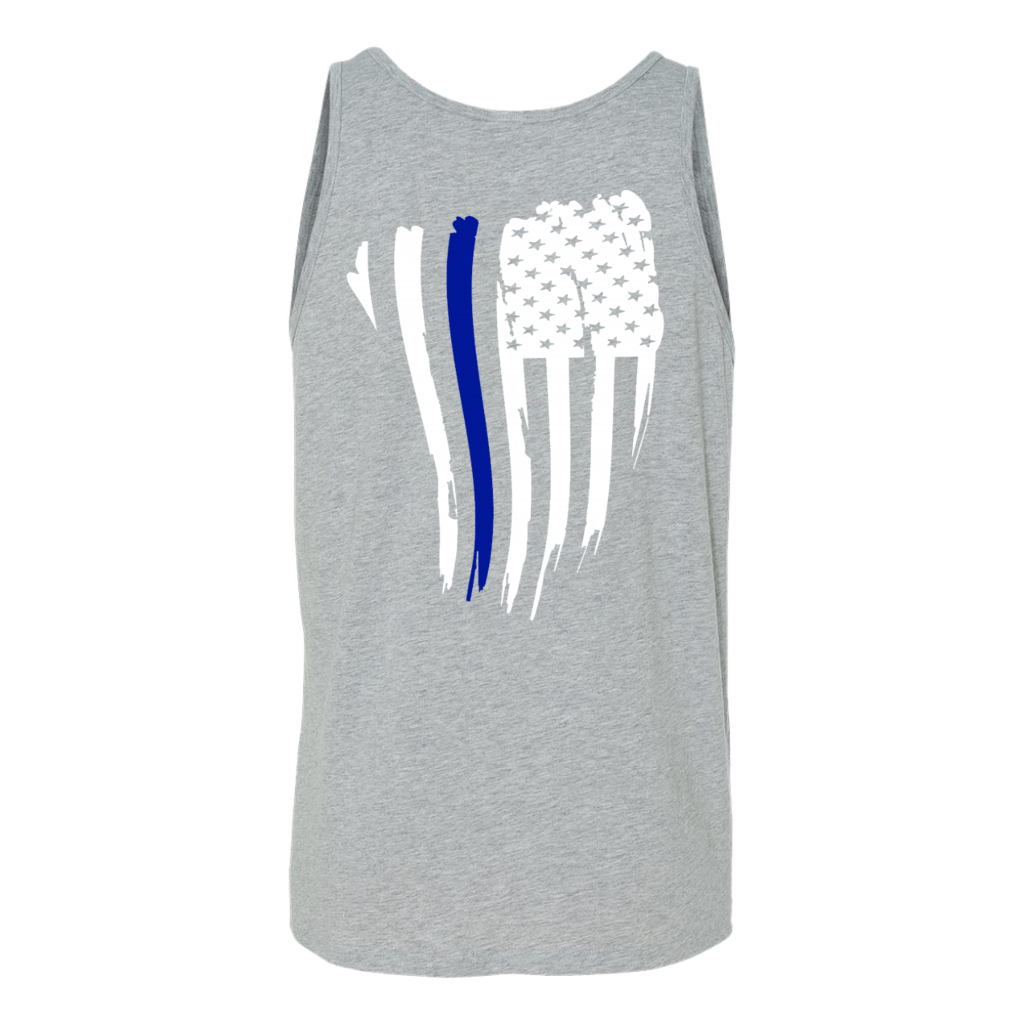 Men's Thin Blue Line American Flag Tank Tops