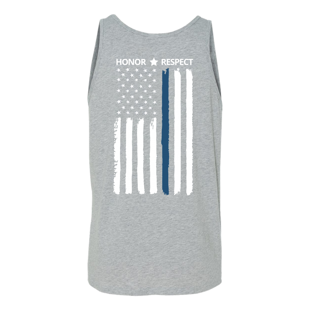 Men's Thin Blue Line Honor Respect Tank Tops