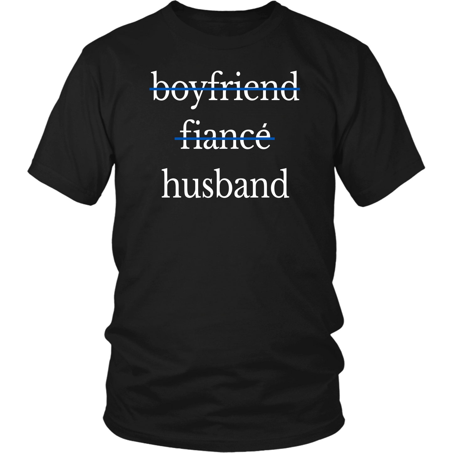Husband and Wife Thin Blue Line Shirt