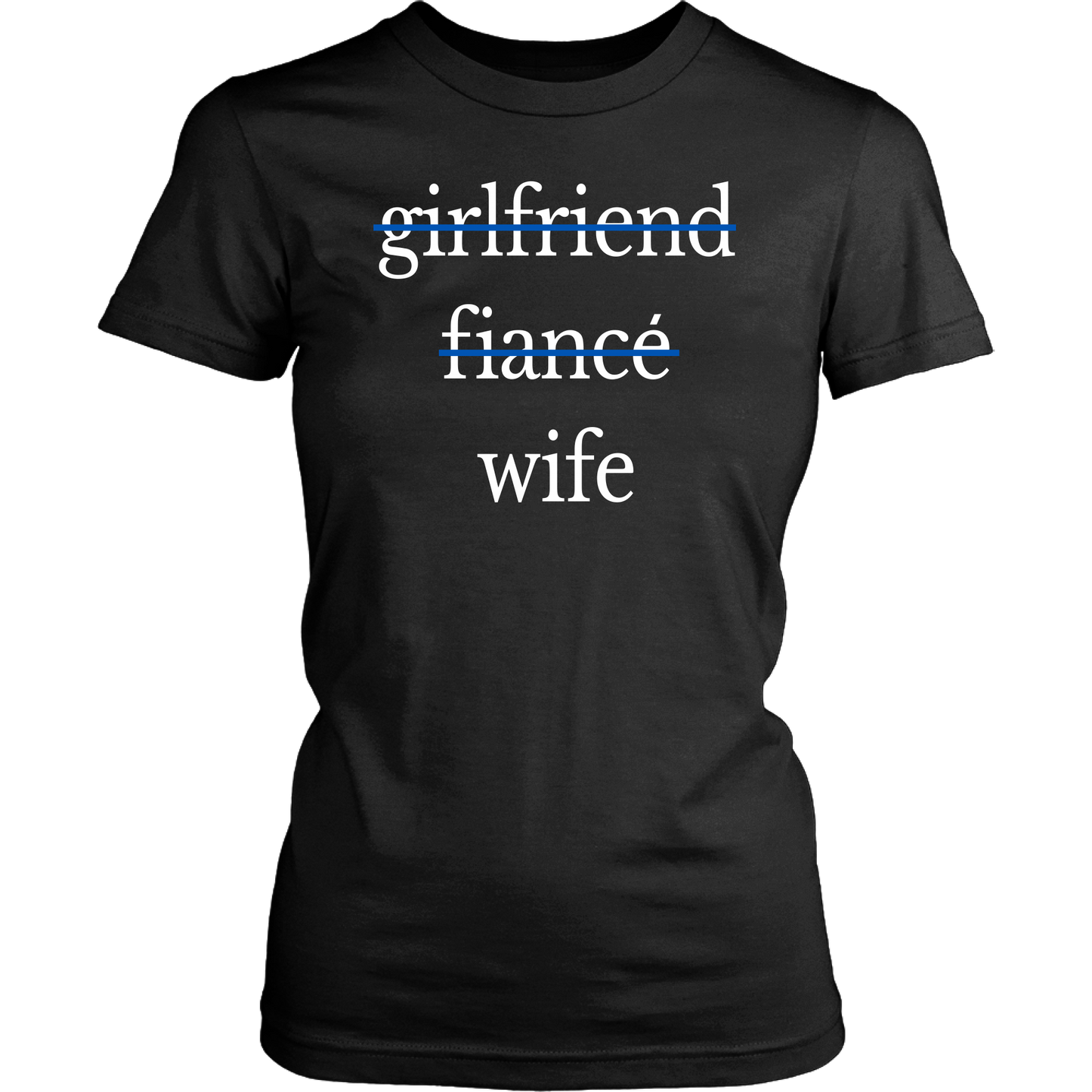 Husband and Wife Thin Blue Line Shirt