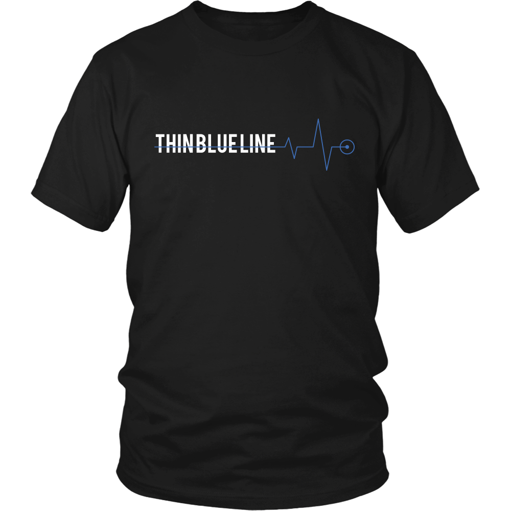 Thin Blue Line Heartbeat Shirt