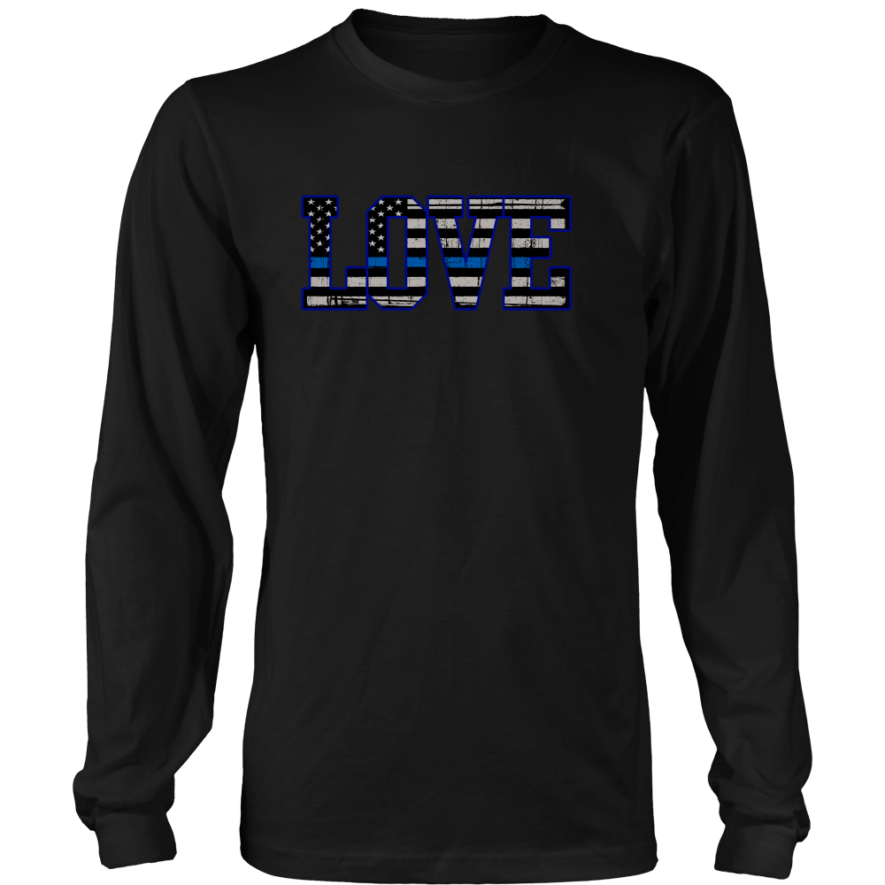 Love - Thin Blue Line Flag Shirt