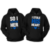 HEART AND CUFFS COUPLES HOODIES