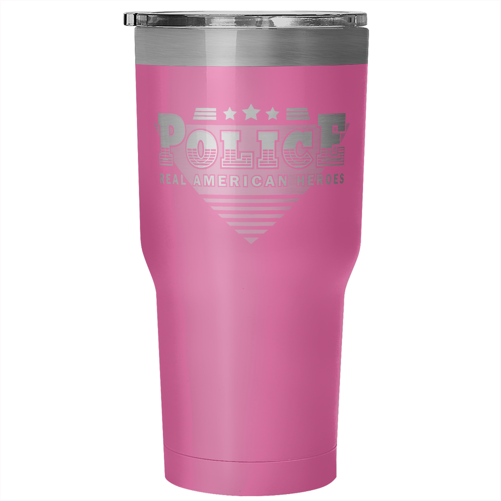 Police Real American Heroes Tumbler